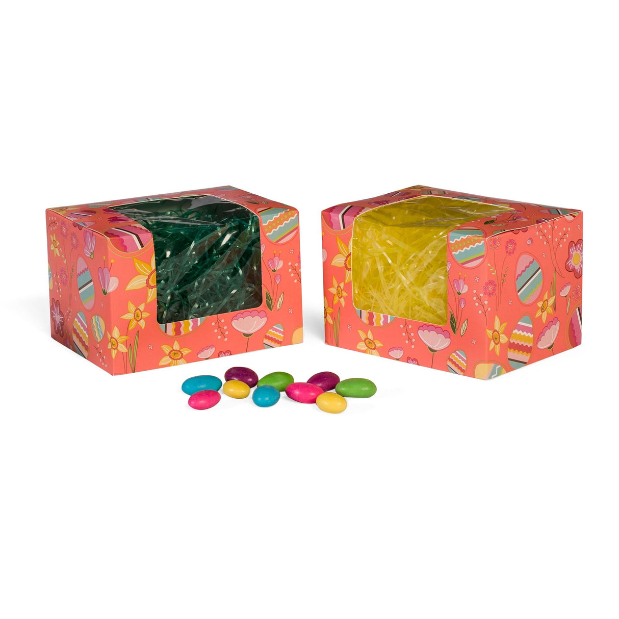 Coral Eggs - with Window - Egg Mold Candy Box - (2 lb) 6-1/8 x 4-5/8 x 4"