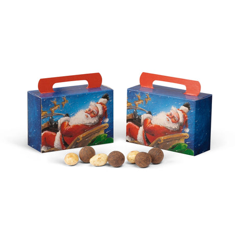 Here Comes Santa - Tote Box - (1/2 lb) 3 x 1-3/4 x 4-1/4"