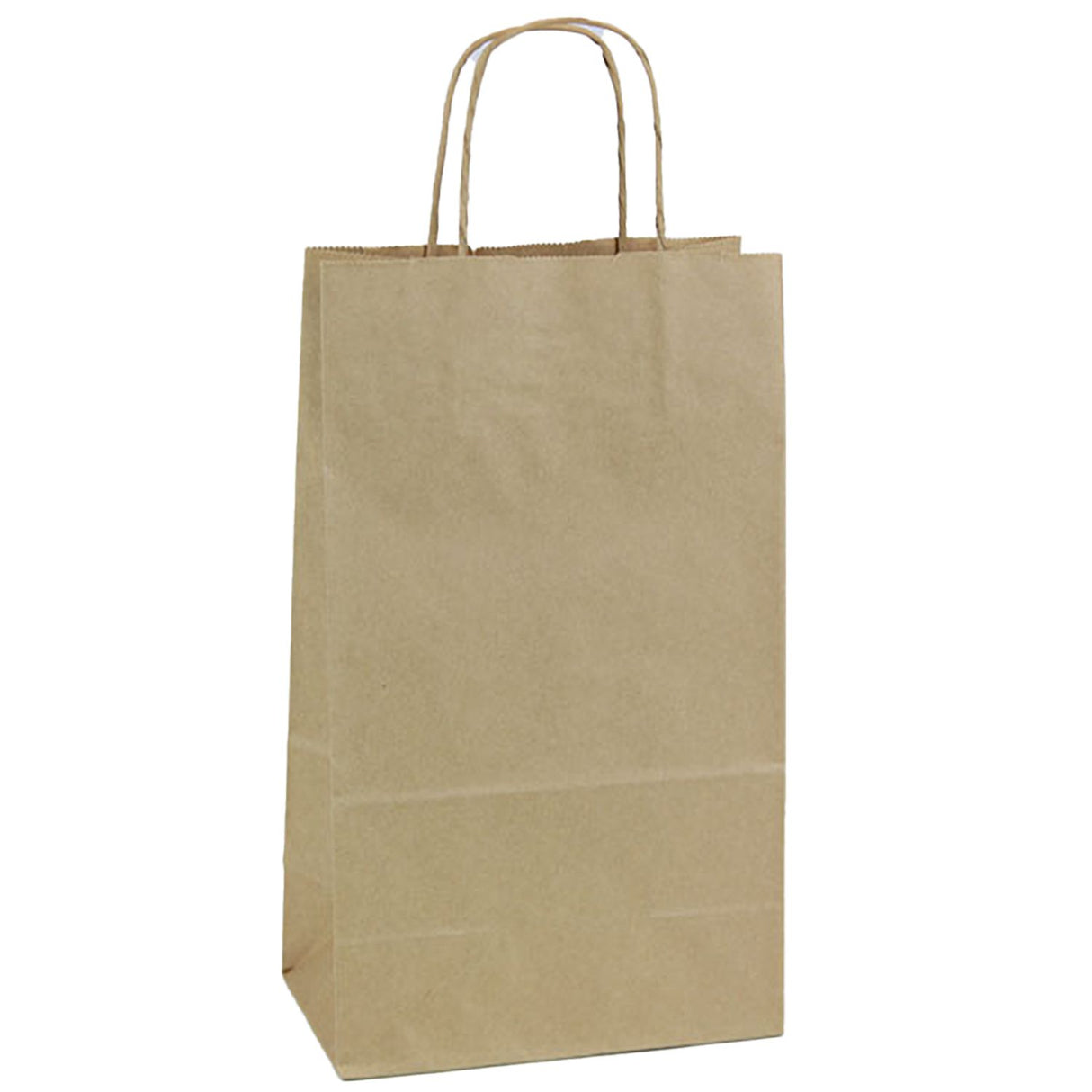 Natural Kraft - Paper Restaurant / Take Out Bag - 8 x 6 x 14"