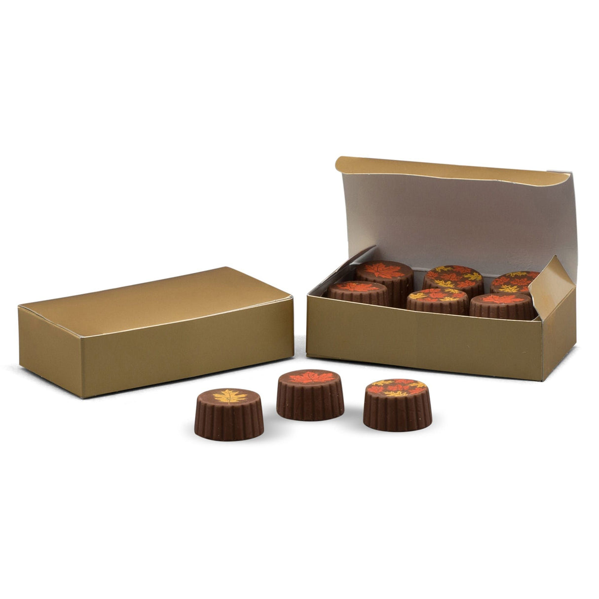 Gold Foil - Folding Candy Box - (1/4 lb) 4-1/2 x 2-5/16 x 1-1/8"