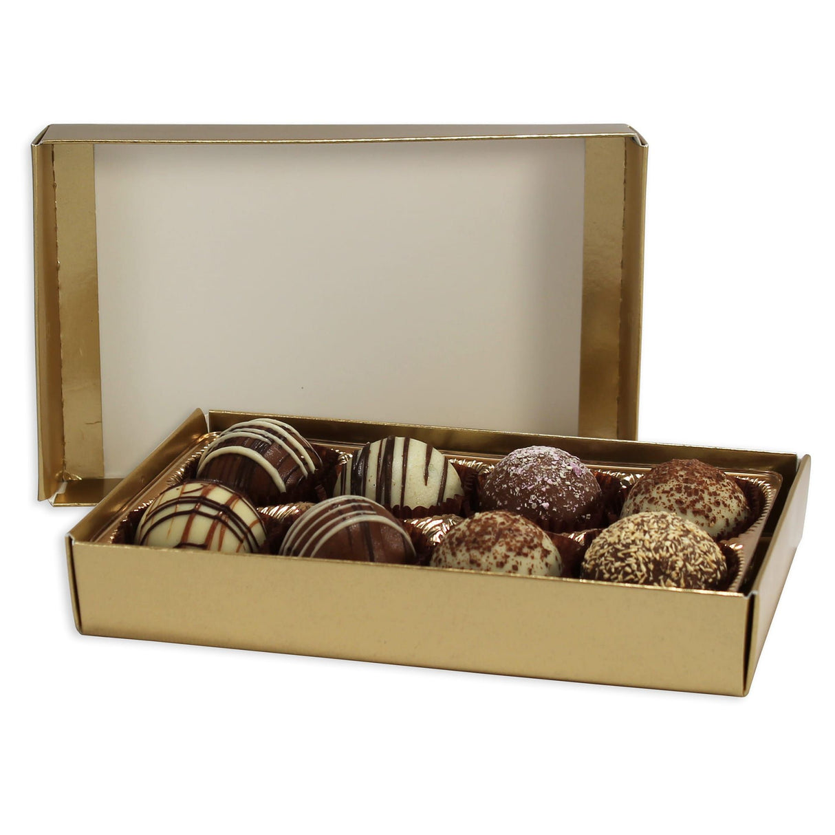 Gold Foil Base - Candy Box Base - (1/2 lb) 7 x 4-3/8 x 1-1/8"