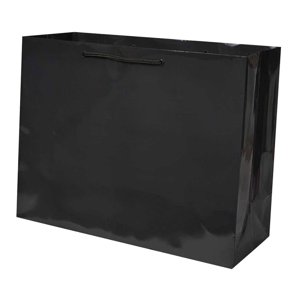 Gloss Black - Gloss Euro Tote - 10 x 4 x 8"