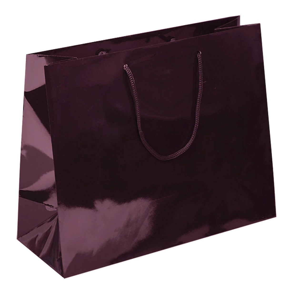 Gloss Burgundy - Gloss Euro Tote - 10 x 4 x 8"