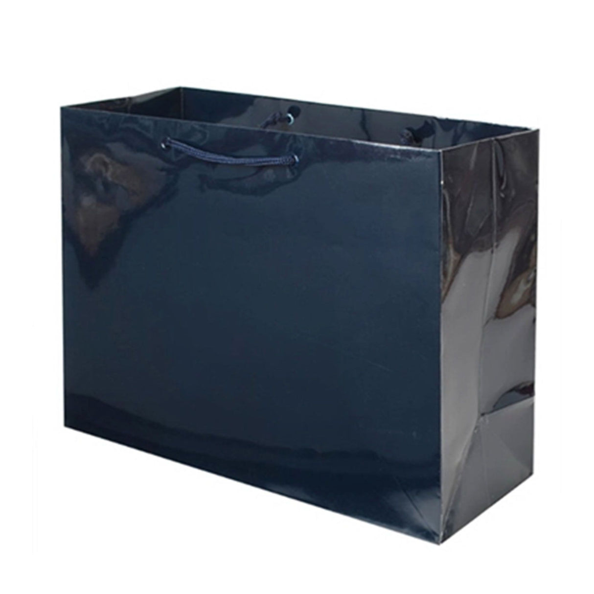 Gloss Navy - Gloss Euro Tote - 10 x 4 x 8"