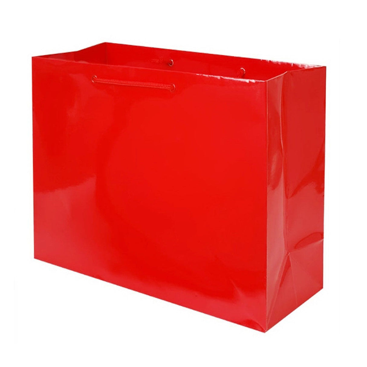 Gloss Red - Gloss Euro Tote - 10 x 4 x 8"