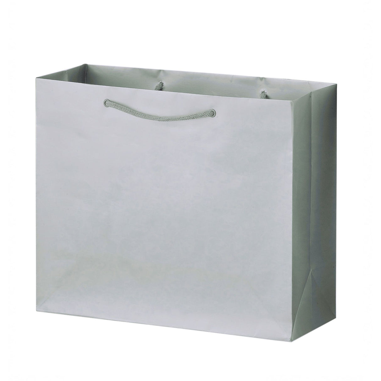 Gloss Silver - Gloss Euro Tote - 10 x 4 x 8"