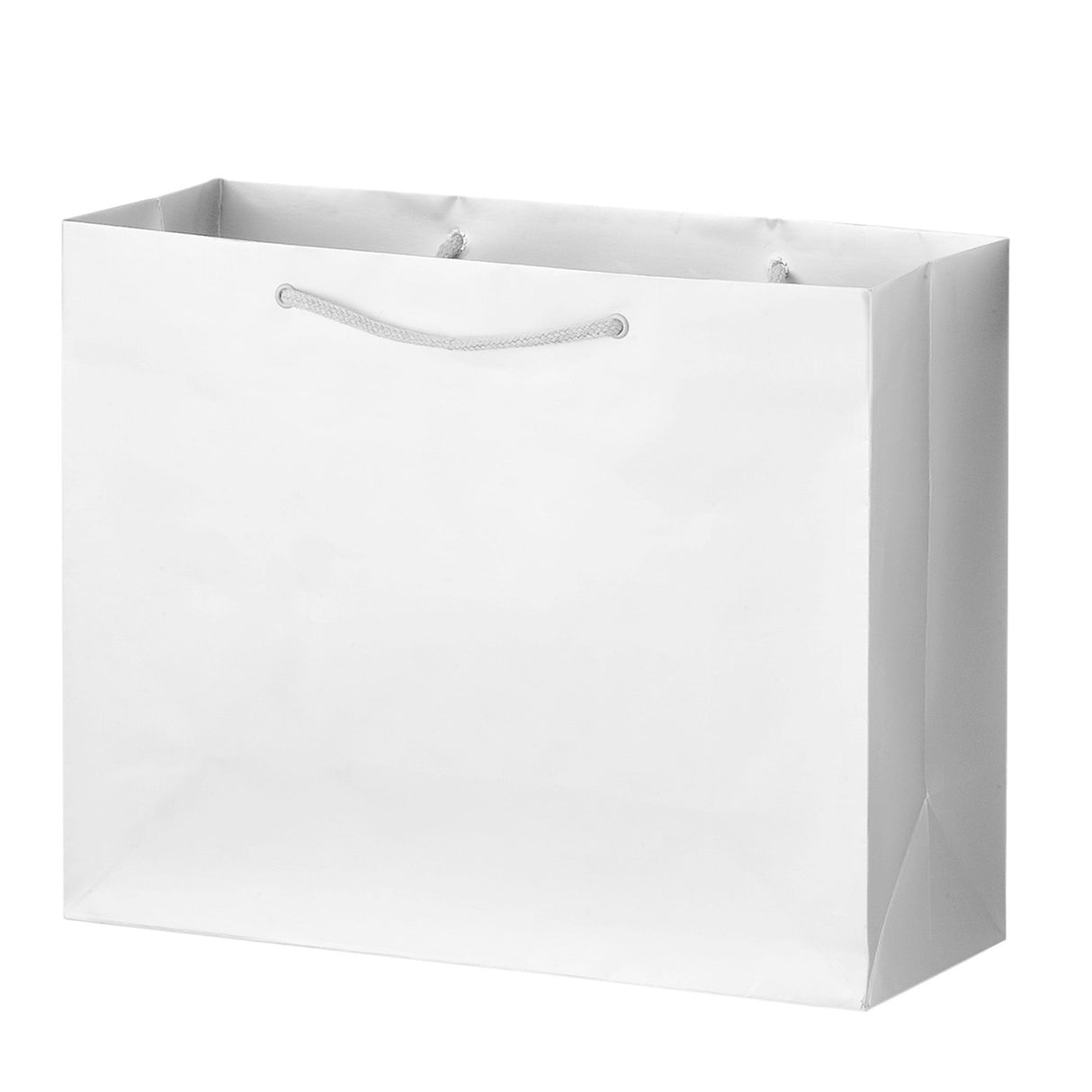 Gloss White - Gloss Euro Tote - 10 x 4 x 8"