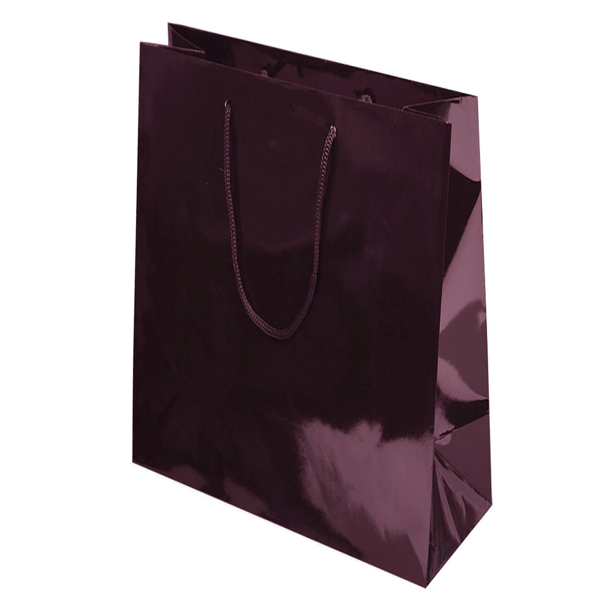 Gloss Burgundy - Gloss Euro Tote - 10 x 5 x 13"