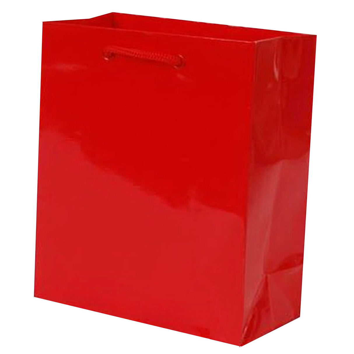 Gloss Red - Gloss Euro Tote - 10 x 5 x 13"