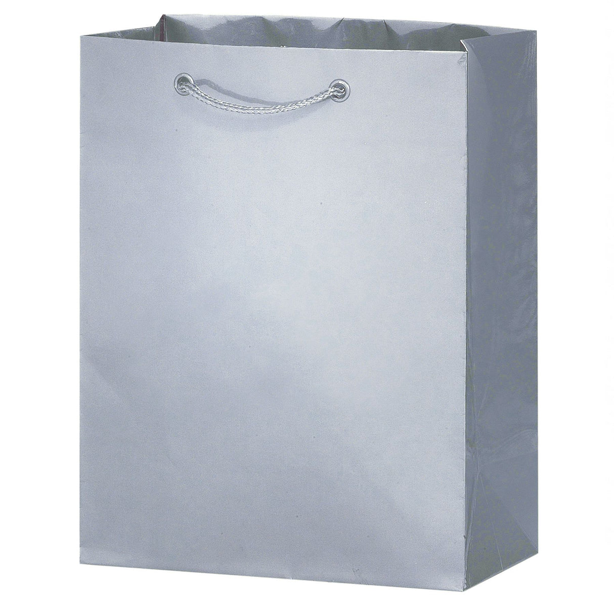Gloss Silver - Gloss Euro Tote - 10 x 5 x 13"