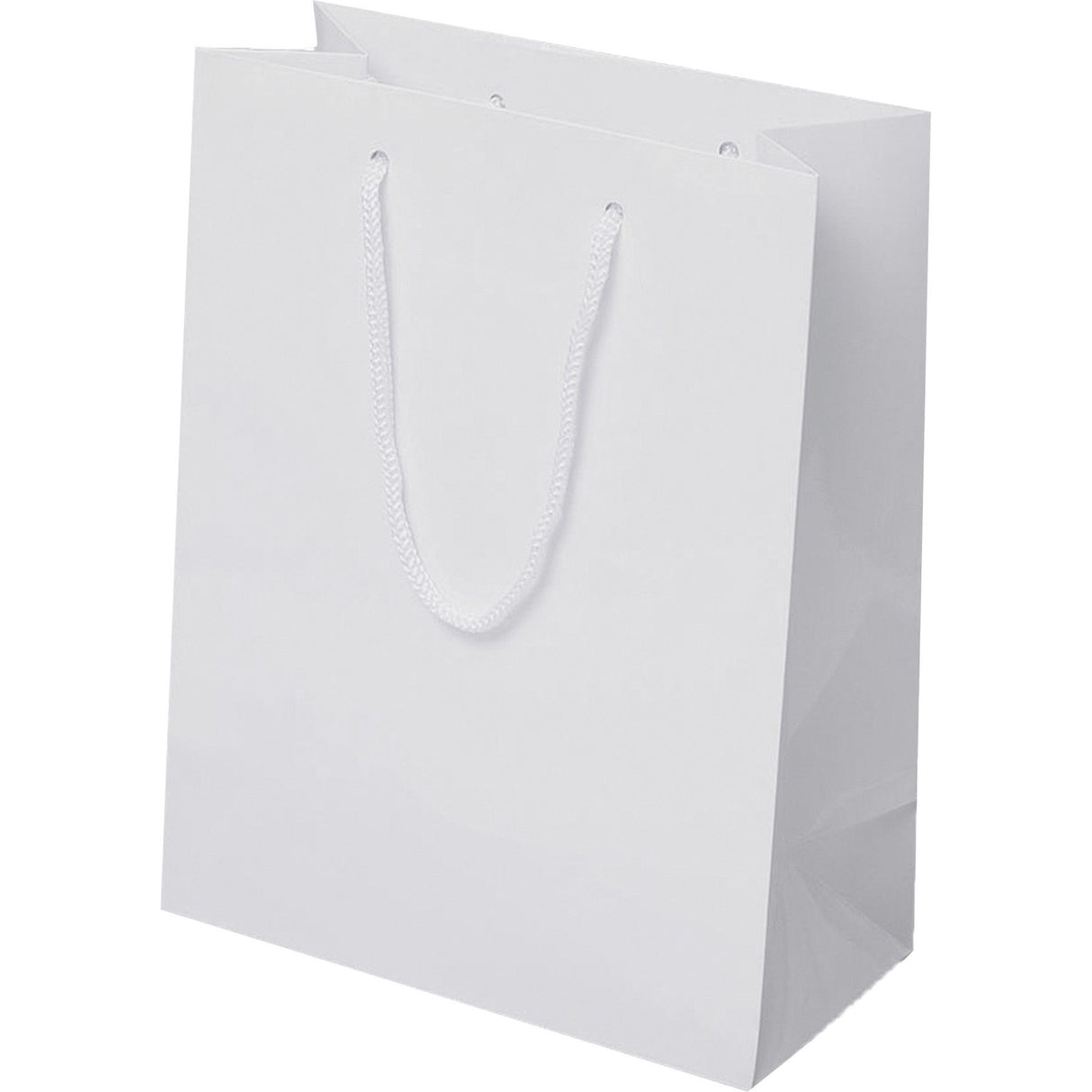 Gloss White - Gloss Euro Tote - 10 x 5 x 13"
