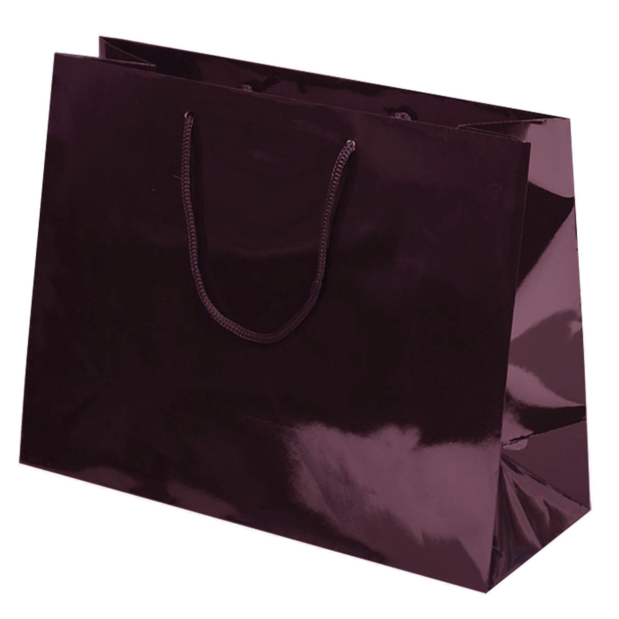 Gloss Burgundy - Gloss Euro Tote - 13 x 5 x 10"