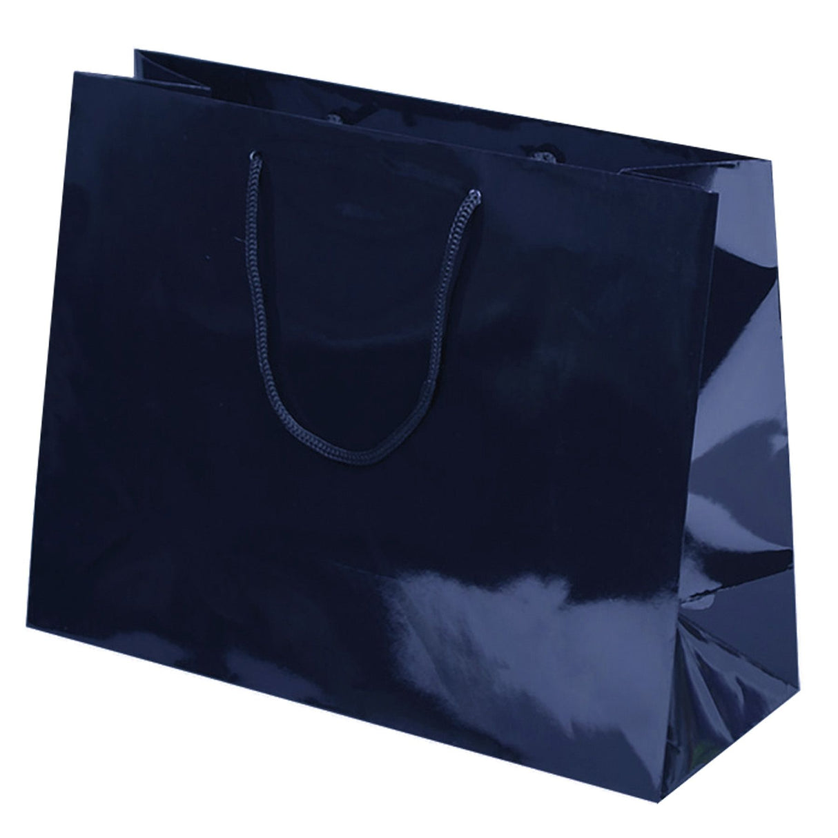 Gloss Navy - Gloss Euro Tote - 13 x 5 x 10"