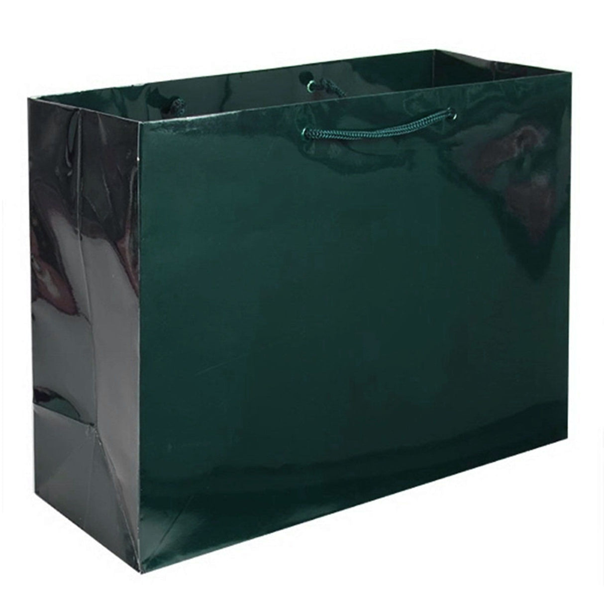 Gloss Hunter Green - Gloss Euro Tote - 20 x 6 x 16"