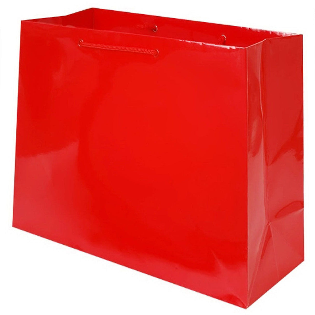 Gloss Red - Gloss Euro Tote - 20 x 6 x 16"
