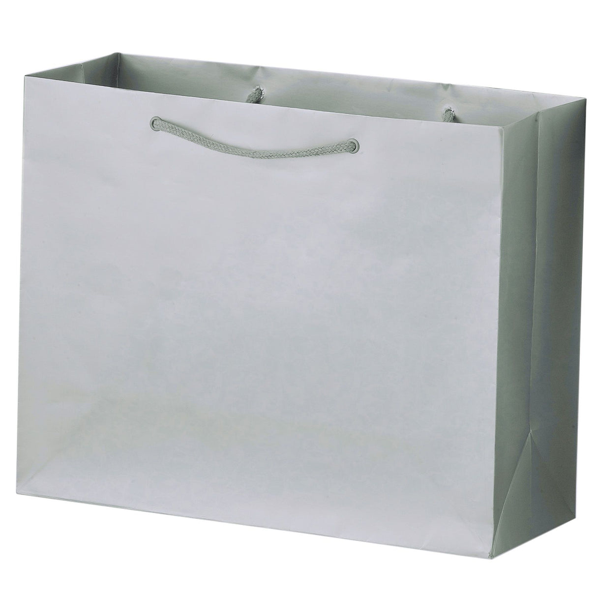 Gloss Silver - Gloss Euro Tote - 20 x 6 x 16"