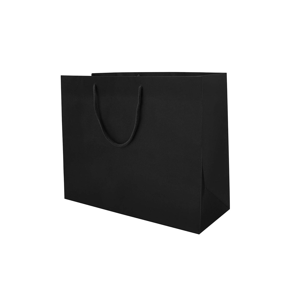 Matte Black - Matte Euro Tote - 10 x 4 x 8"