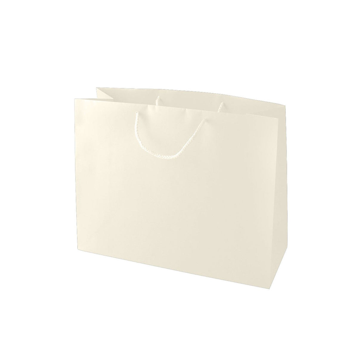 Matte Cream - Matte Euro Tote - 10 x 4 x 8"