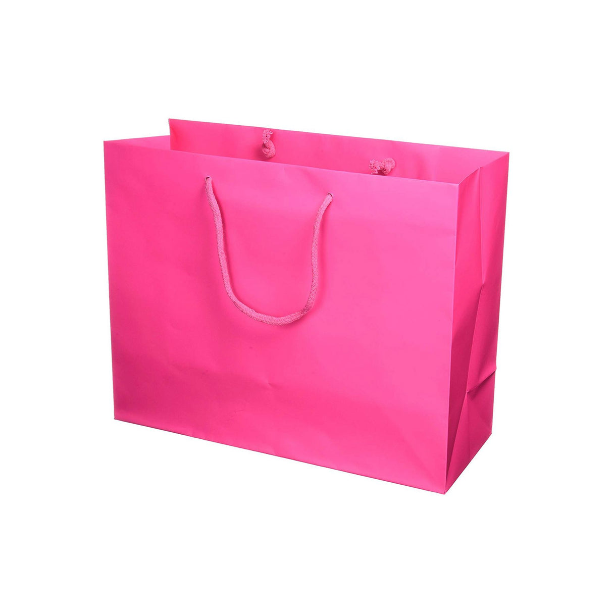 Matte Hot Pink - Matte Euro Tote - 10 x 4 x 8"