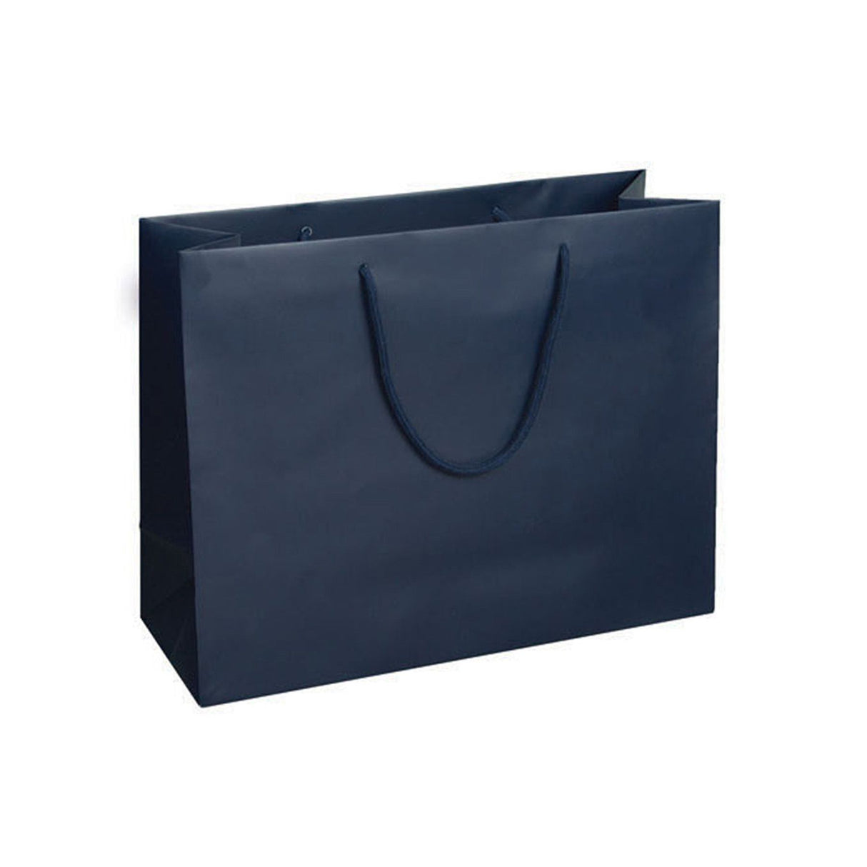 Matte Navy - Matte Euro Tote - 10 x 4 x 8"