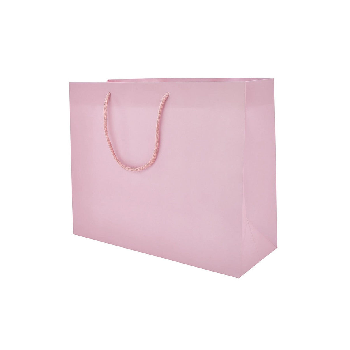 Matte Pastel Pink - Matte Euro Tote - 10 x 4 x 8"