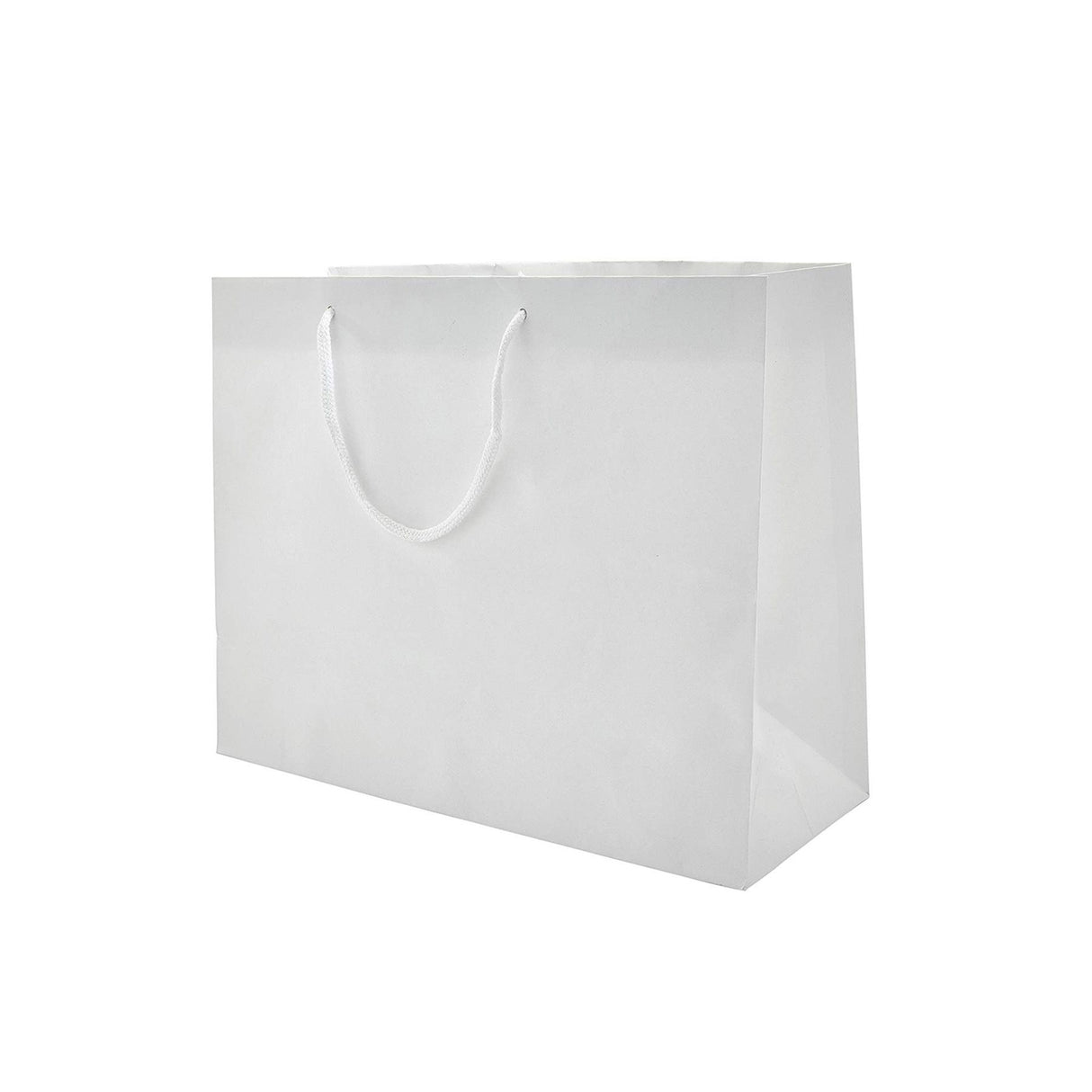 Matte White - Matte Euro Tote - 10 x 4 x 8"