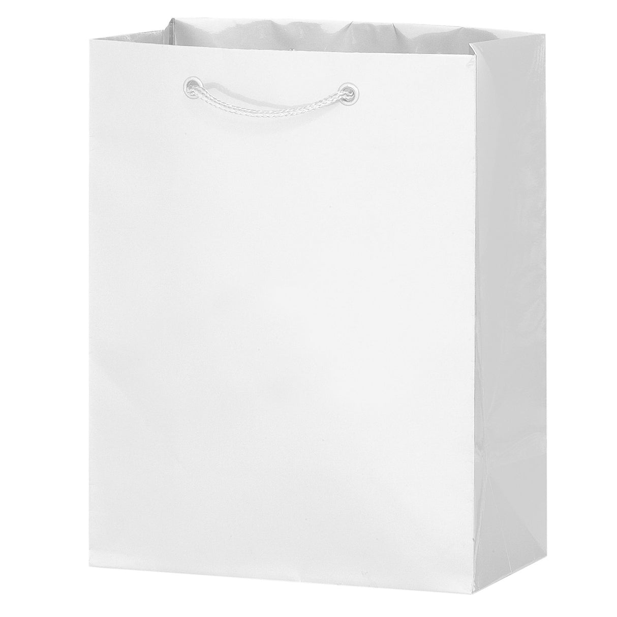 Matte White - Matte Euro Tote - 10 x 5 x 13"