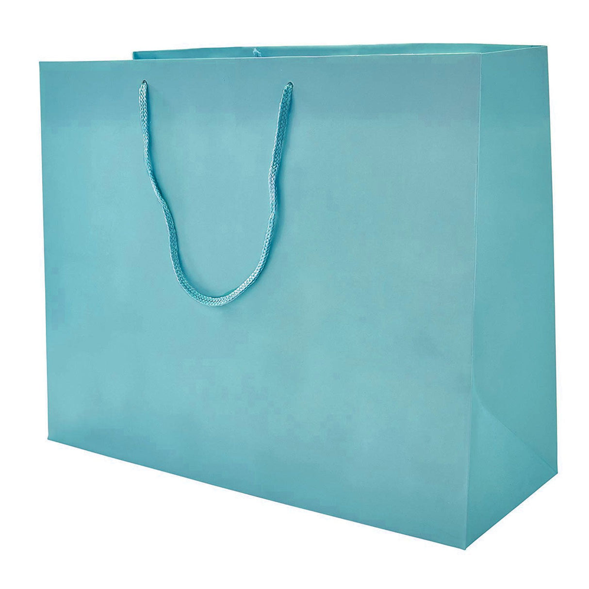 Matte Aqua - Matte Euro Tote - 20 x 6 x 16"