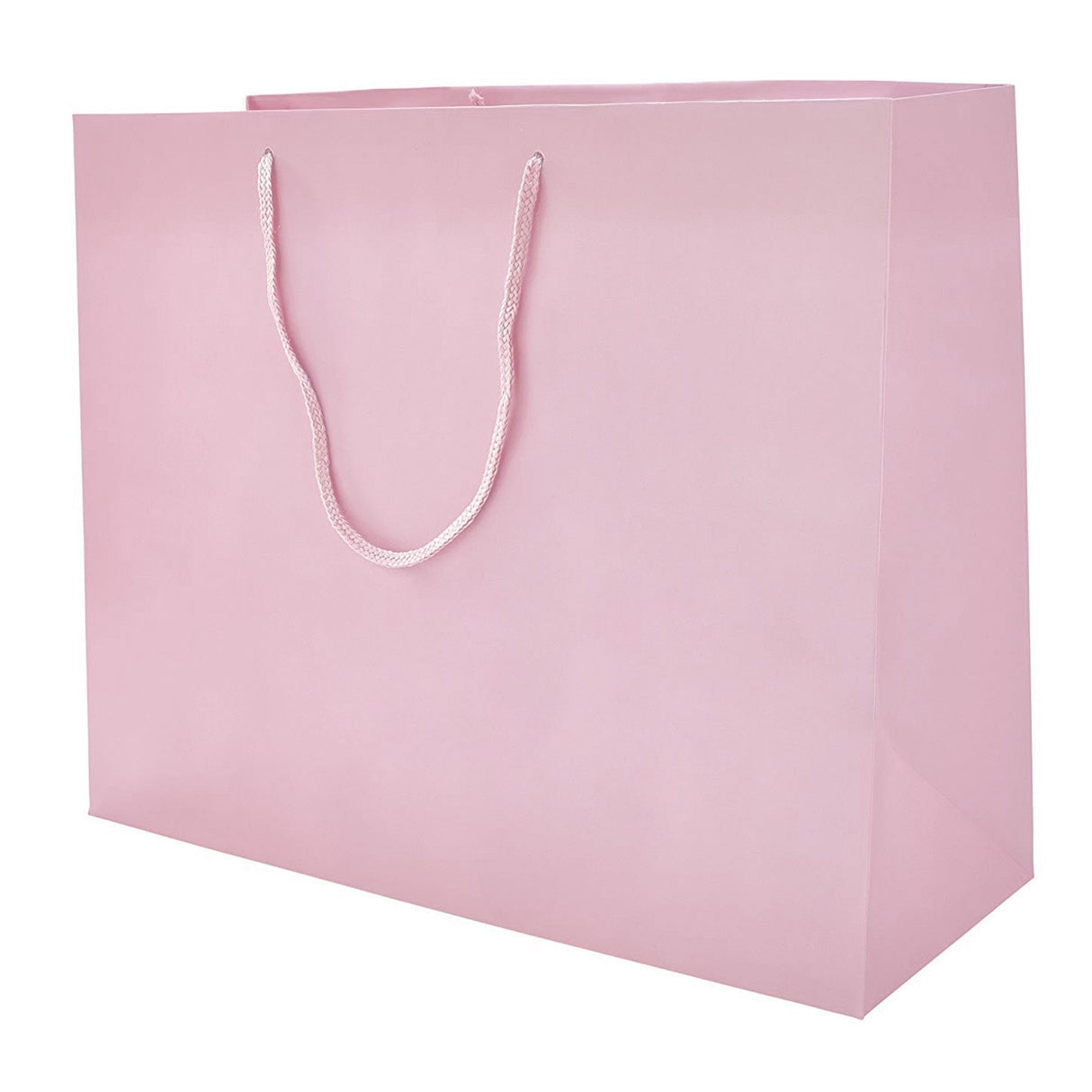 Matte Pastel Pink - Matte Euro Tote - 20 x 6 x 16"