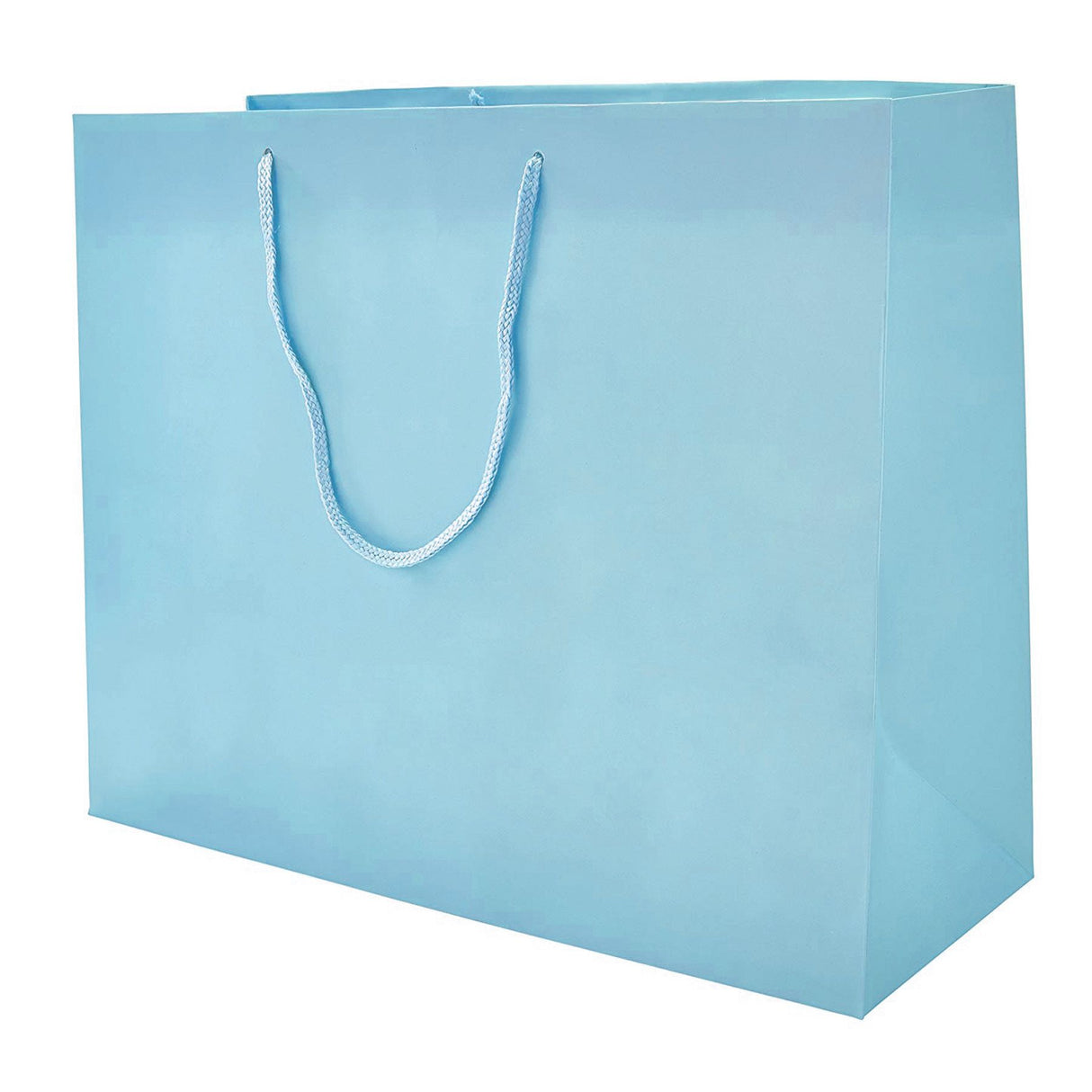 Matte Powder Blue - Matte Euro Tote - 20 x 6 x 16"