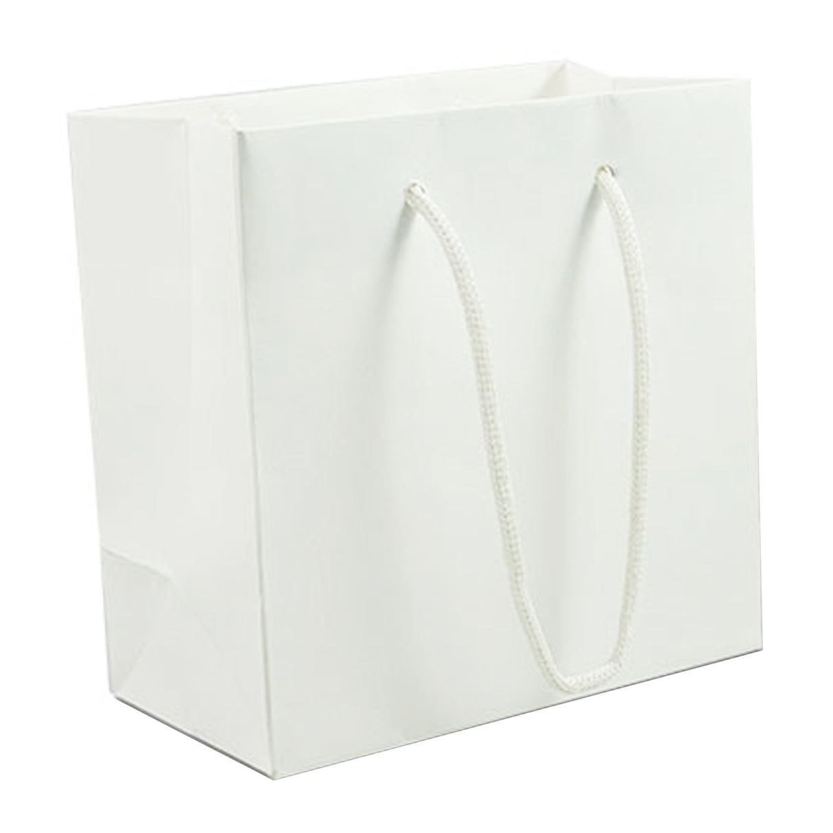 Matte White - Matte Euro Tote - 6-1/2 x 3-1/2 x 6-1/2"
