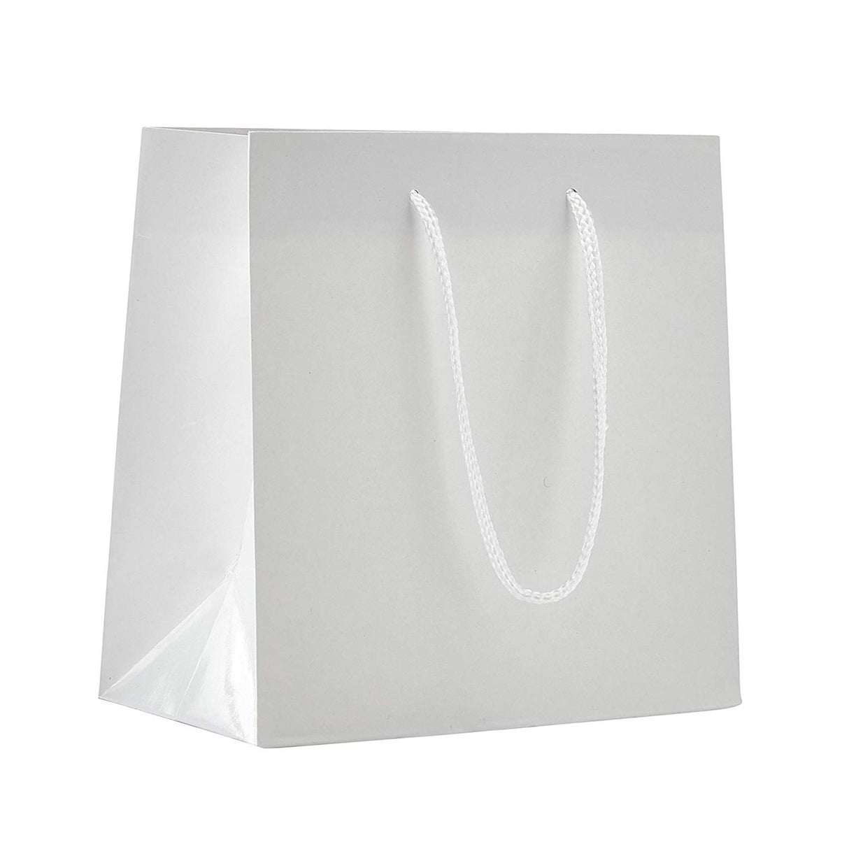 Gloss White - Gloss Euro Tote - 6-1/2 x 3-1/2 x 6-1/2"