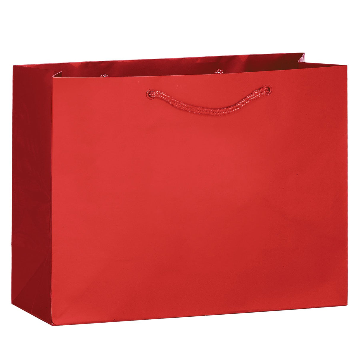 Gloss Red - Gloss Euro Tote - 13 x 5 x 10"