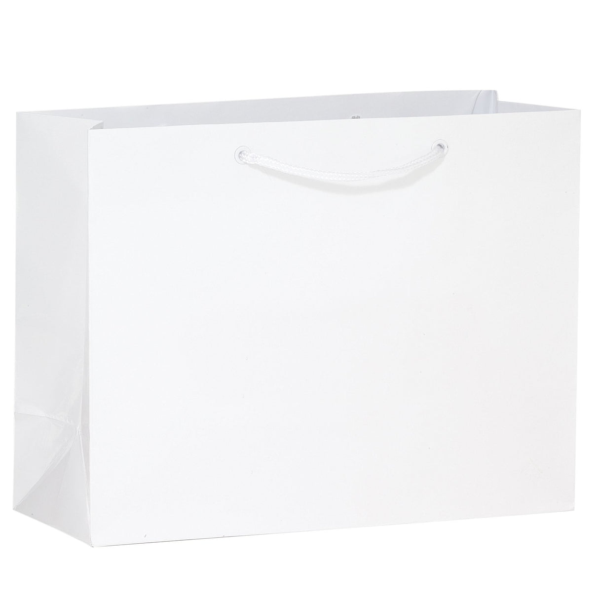 Gloss White - Gloss Euro Tote - 13 x 5 x 10"