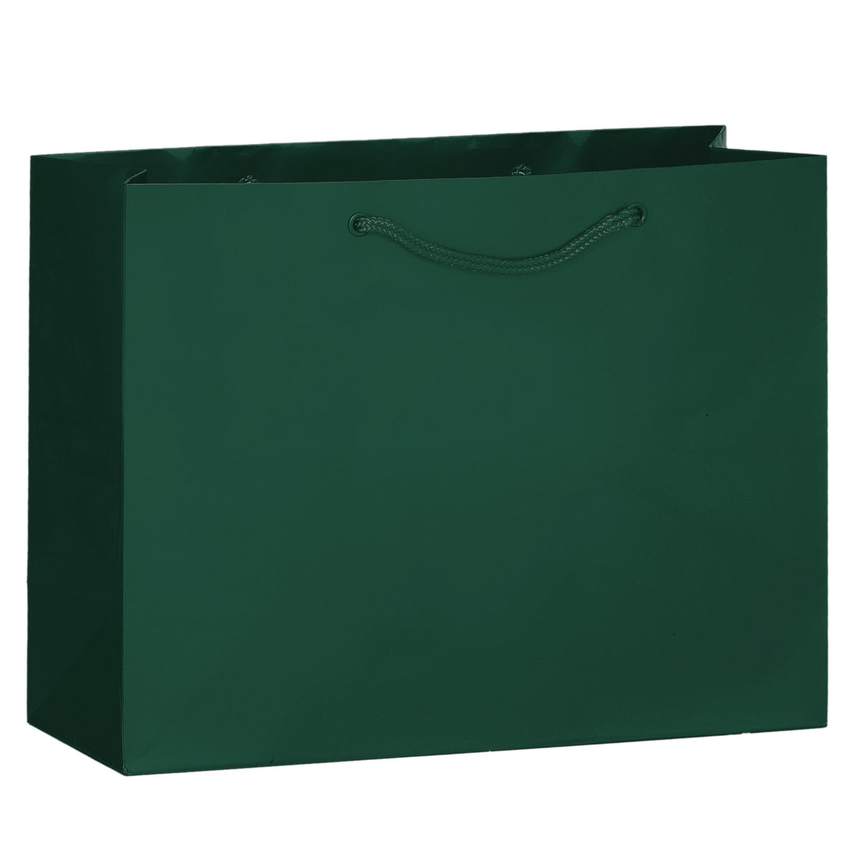 Matte Hunter Green - Matte Euro Tote - 13 x 5 x 10"