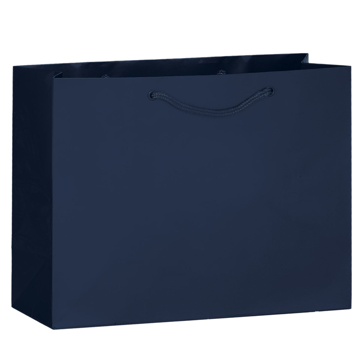 Matte Navy - Matte Euro Tote - 13 x 5 x 10"