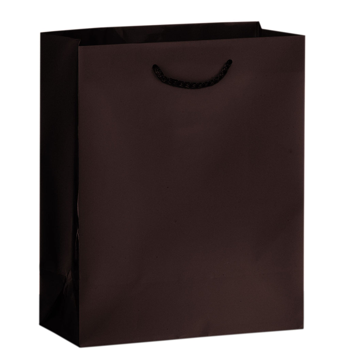 Matte Chocolate - Matte Euro Tote - 8 x 4 x 10"