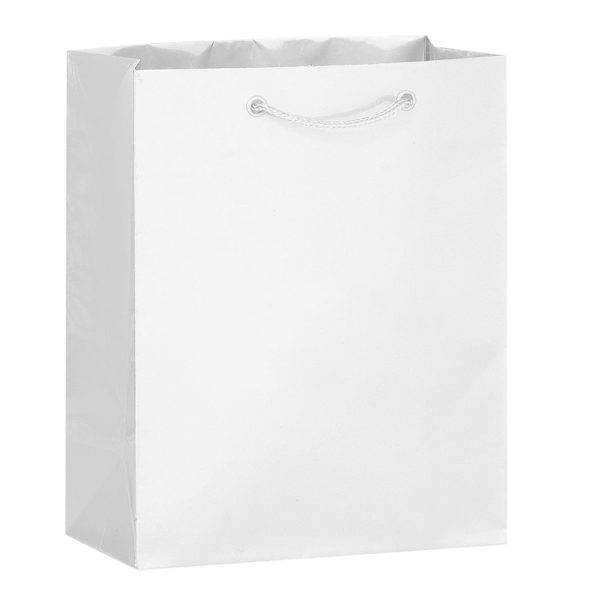 Matte White - Matte Euro Tote - 8 x 4 x 10"
