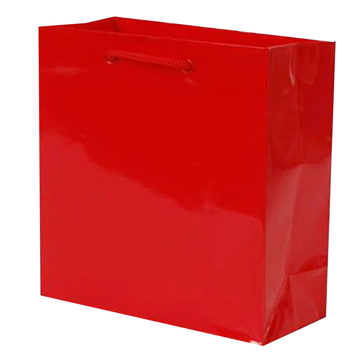 Gloss Red - Gloss Euro Tote - 6-1/2 x 3-1/2 x 6-1/2"