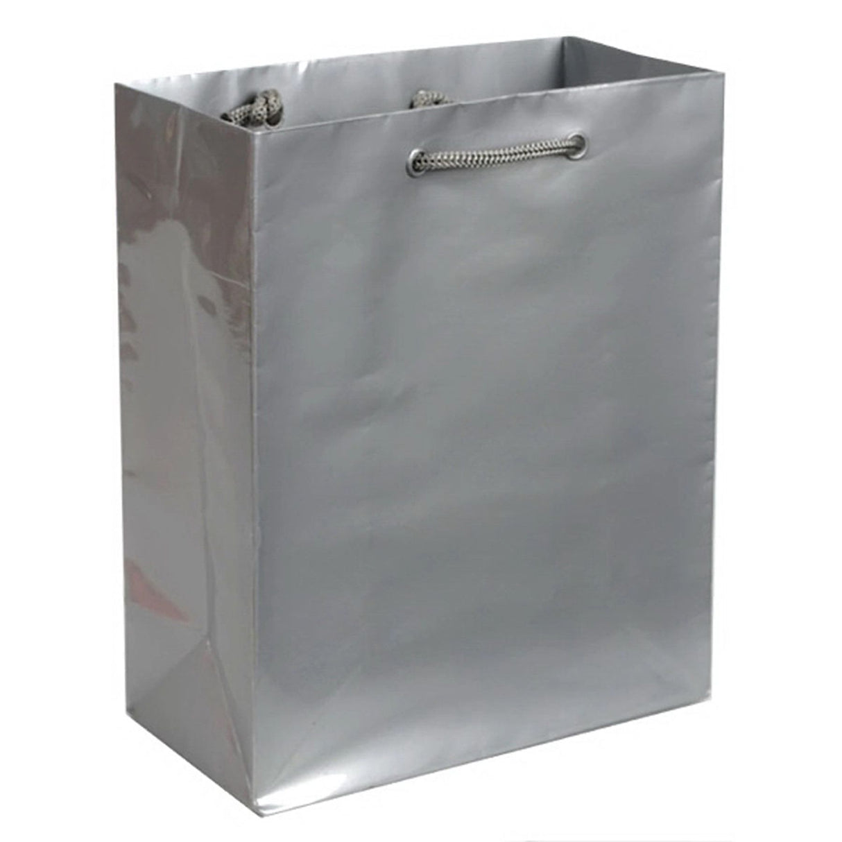 Gloss Silver - Gloss Euro Tote - 8 x 4 x 10"
