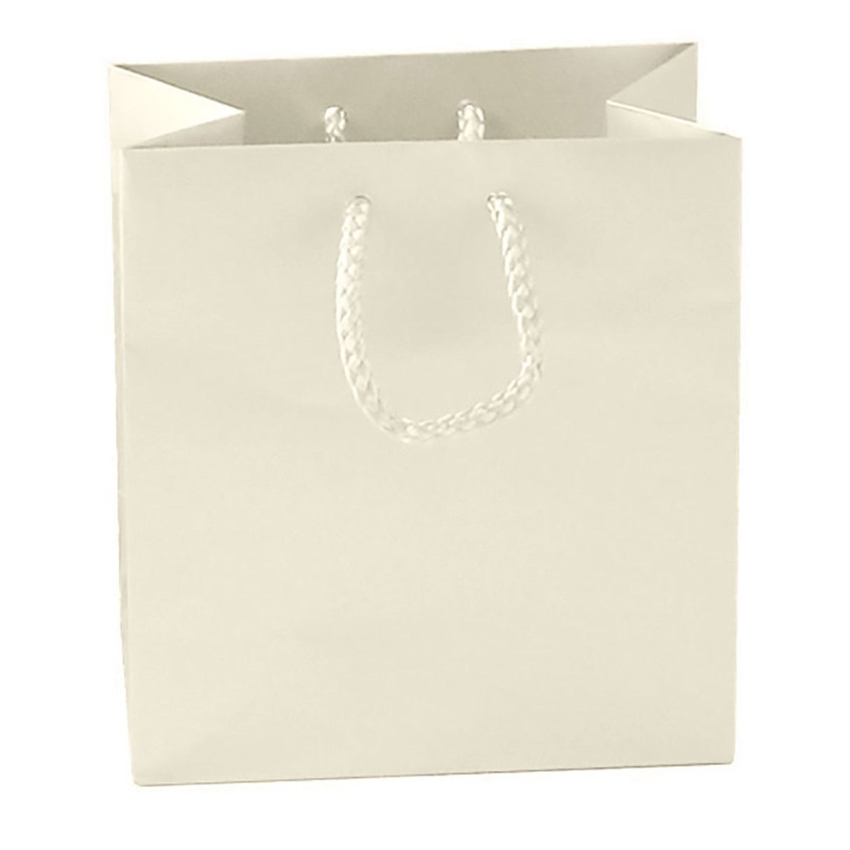 Matte Cream - Matte Euro Tote - 6-1/2 x 3-1/2 x 6-1/2"