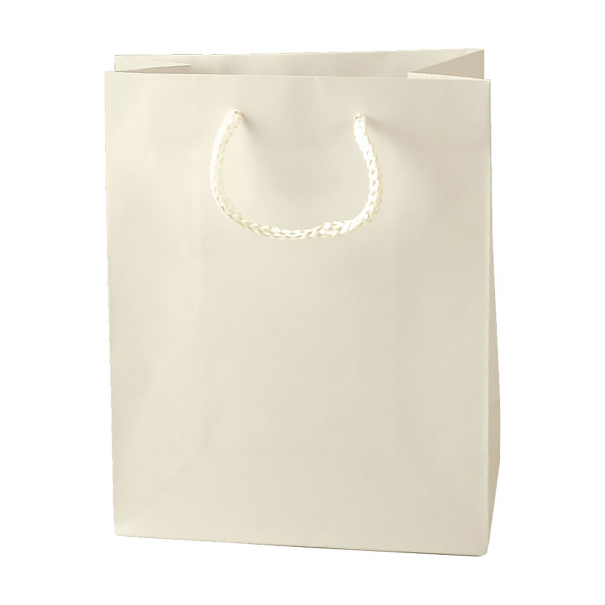 Matte Cream - Matte Euro Tote - 8 x 4 x 10"