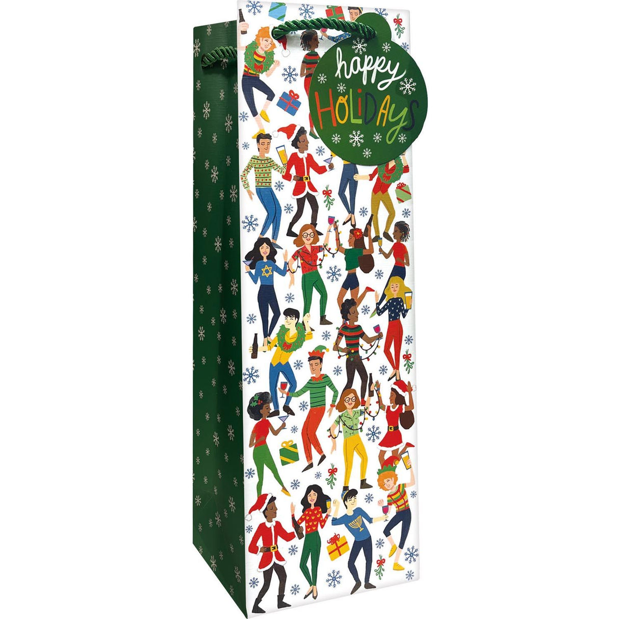 Holiday Party - Wine Bag - 4-1/2 x 4-1/2 x 14"