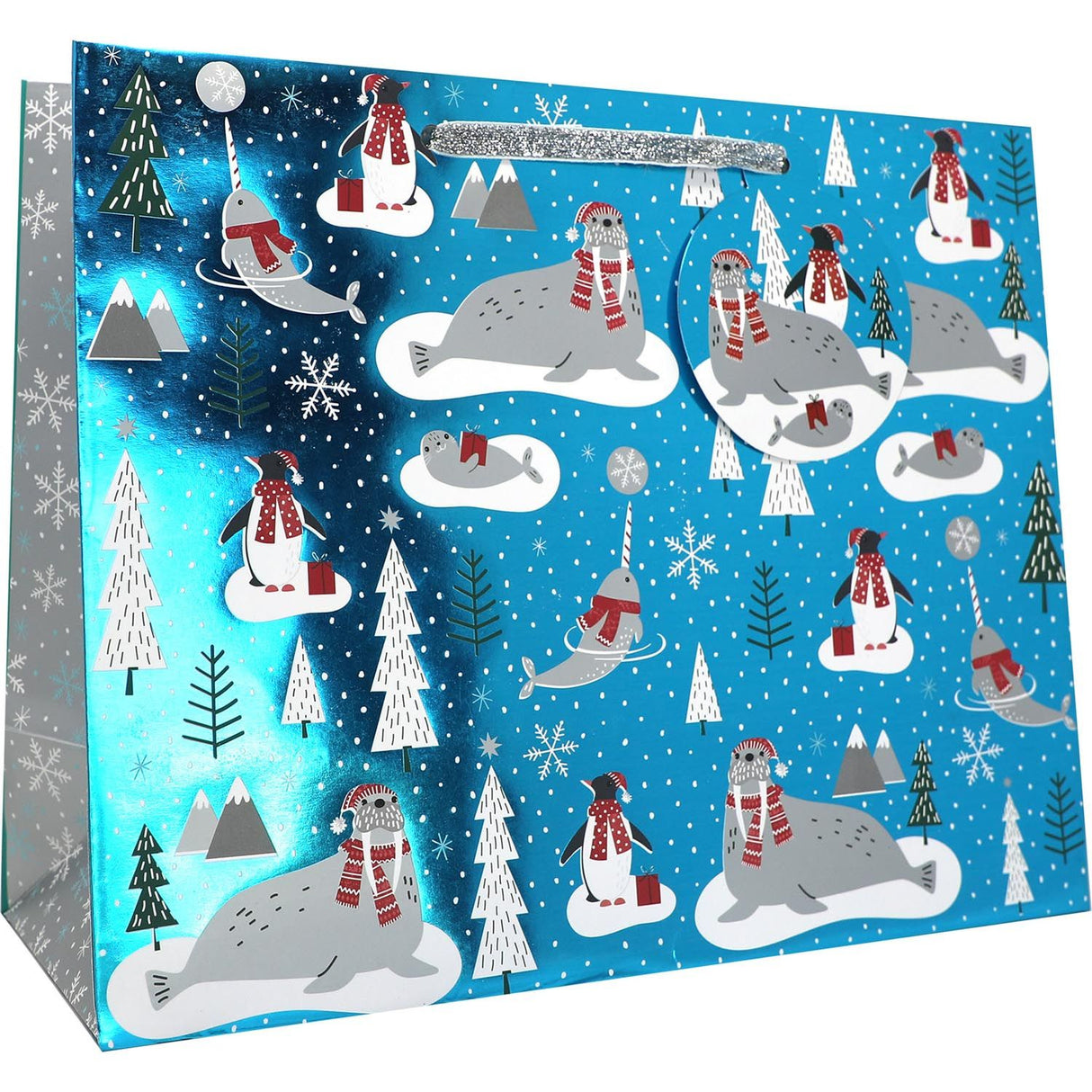 Walrus & Narwhal - Gift Bag - 12-1/2 x 5 x 10"