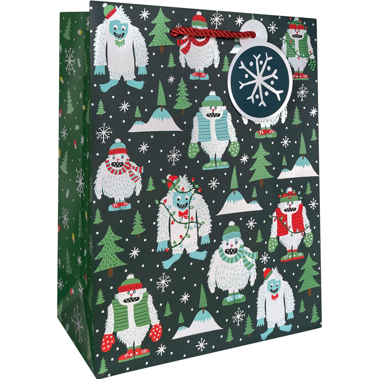 Yeti for the Holidays - Gift Bag - 10 x 5 x 12-1/2"