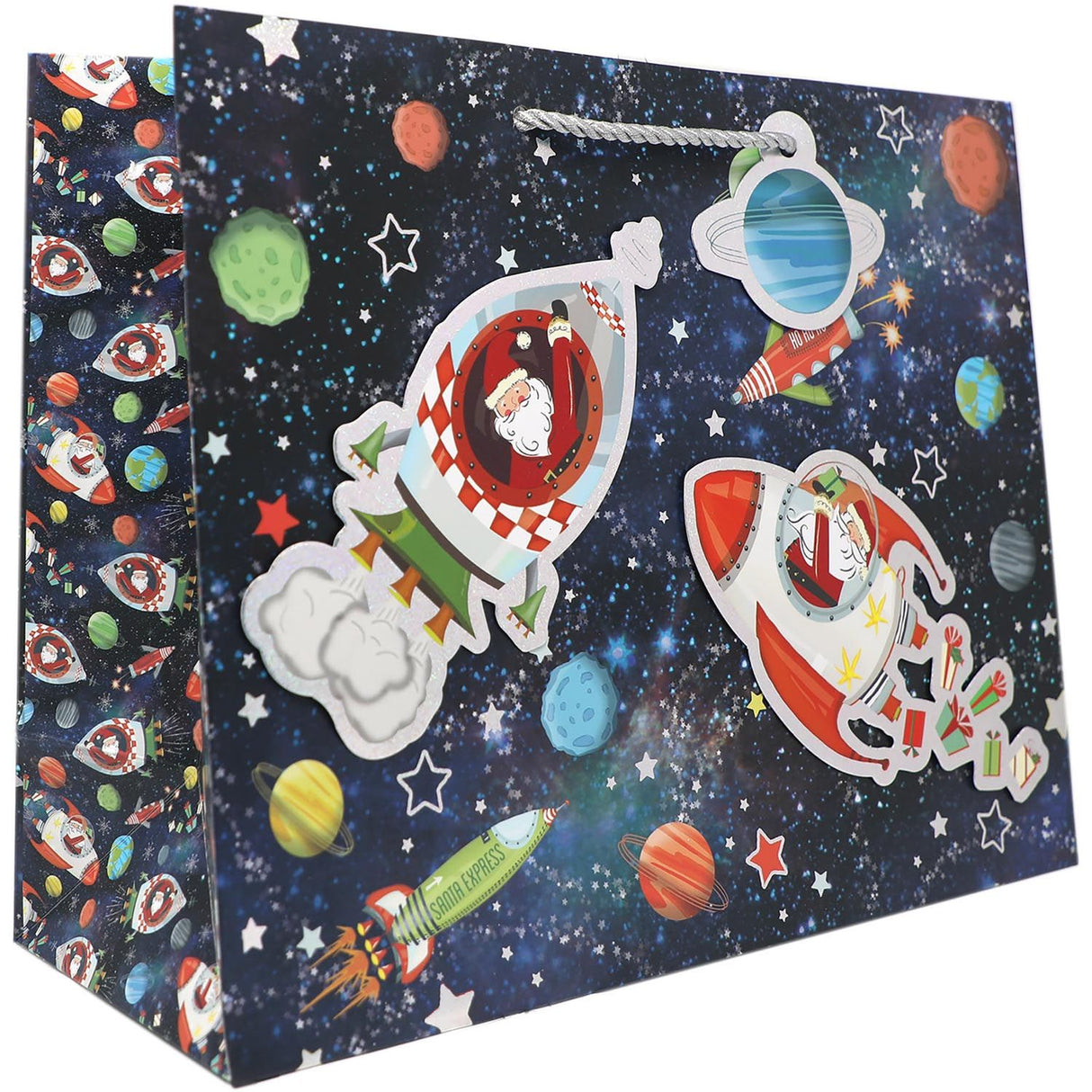 Space Santa - Gift Bag - 12-1/2 x 5 x 10"