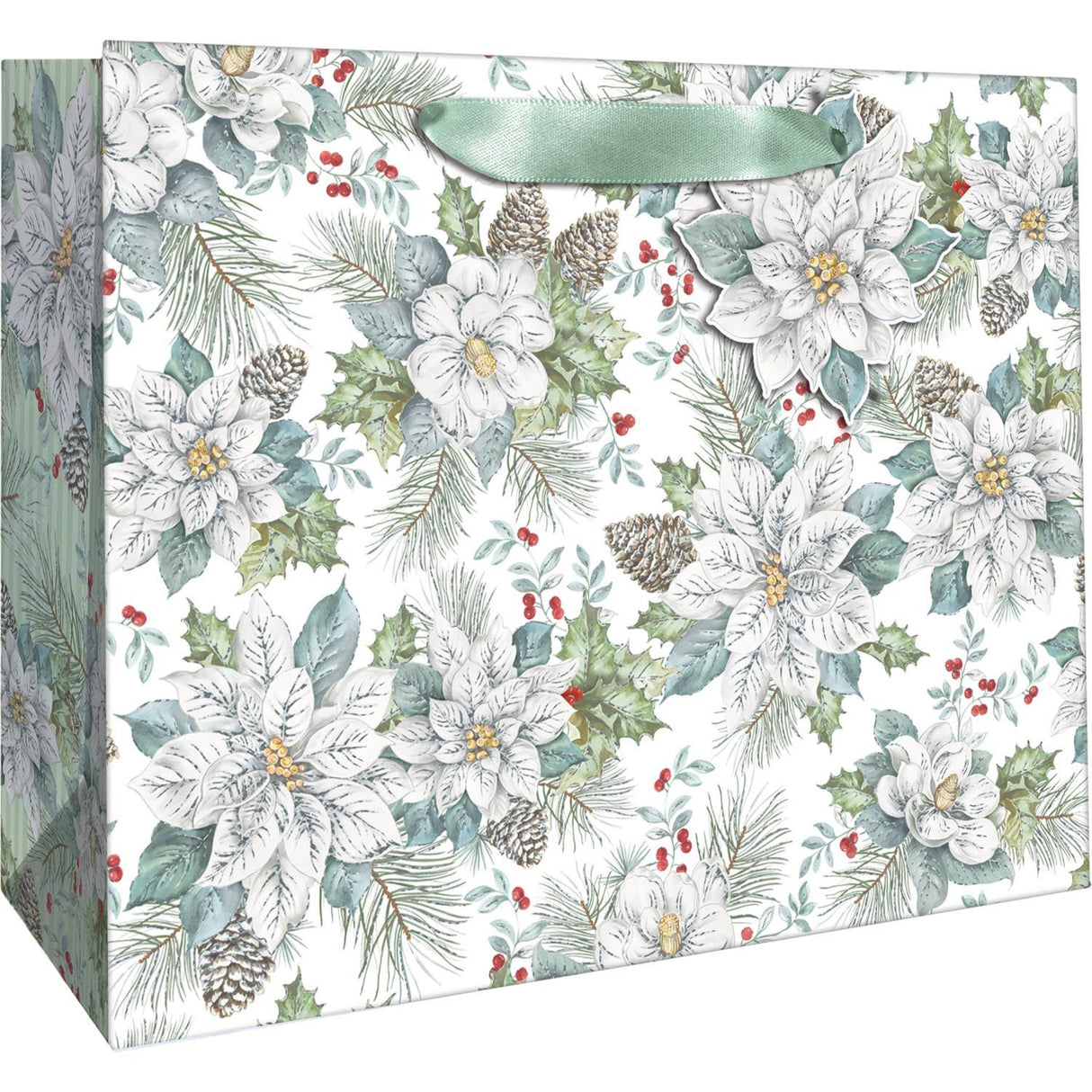 Snowdrift Floral - Gift Bag - 12-1/2 x 5 x 10"