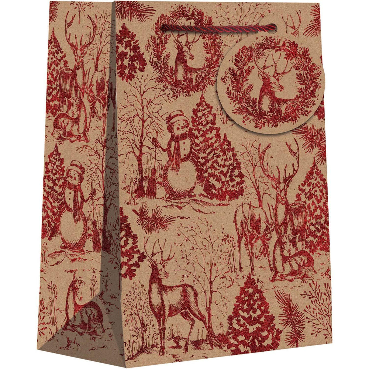 Winter Woods - Gift Bag - 8 x 4 x 10"
