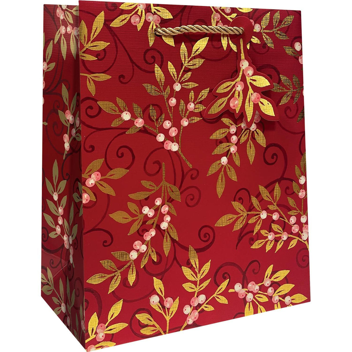 Holiday Floral - Gift Bag - 8 x 4 x 10"
