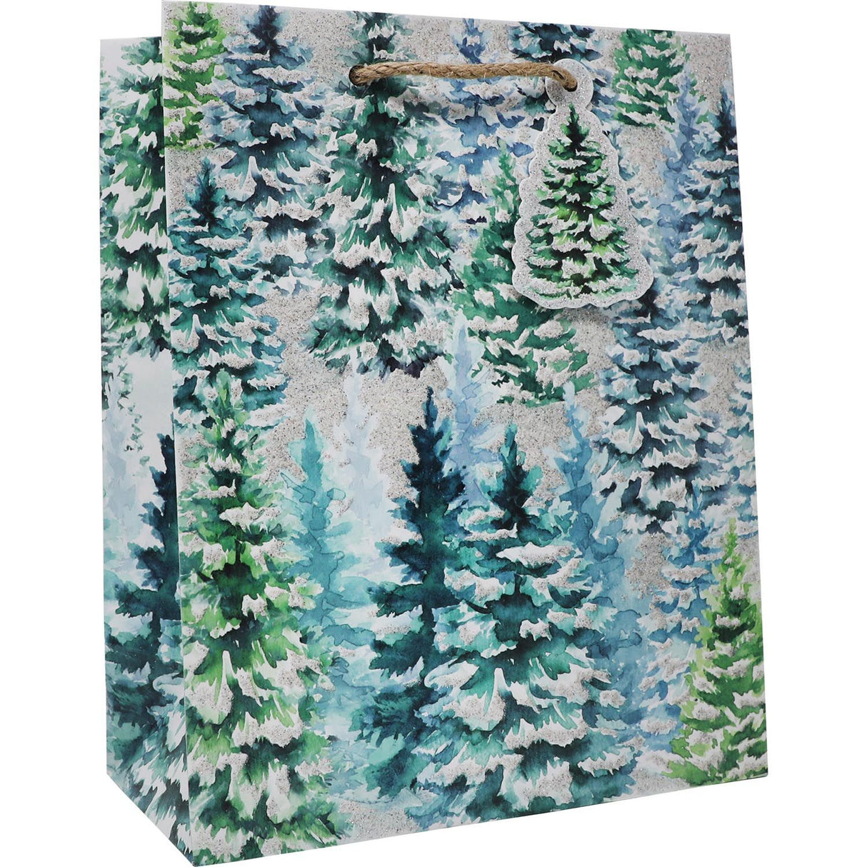 Snowy Trees - Gift Bag - 8 x 4 x 10"